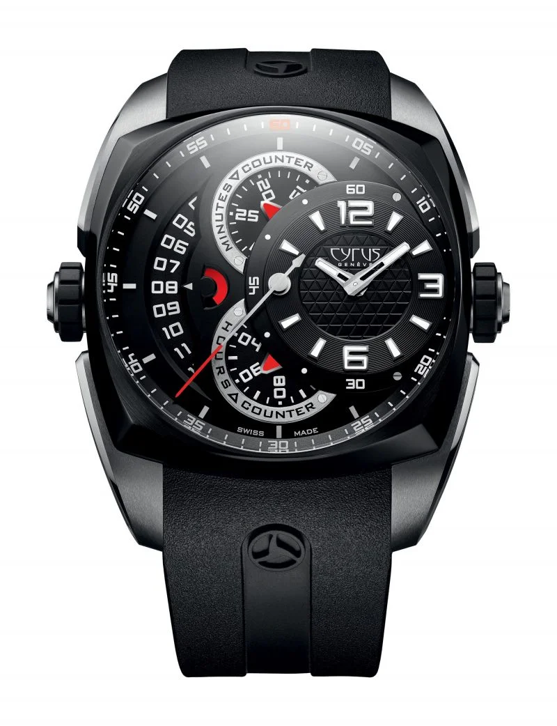 Cyrus Klepcys Chronograph Stainless Steel & Black DLC Steel Men's Watch