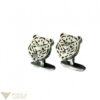 Carrera y Carrera Tiger 18k White Gold Men's Cufflinks