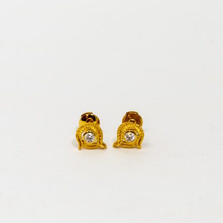 Carrera Y Carrera Garzas 18K Yellow Gold and Diamond Earring