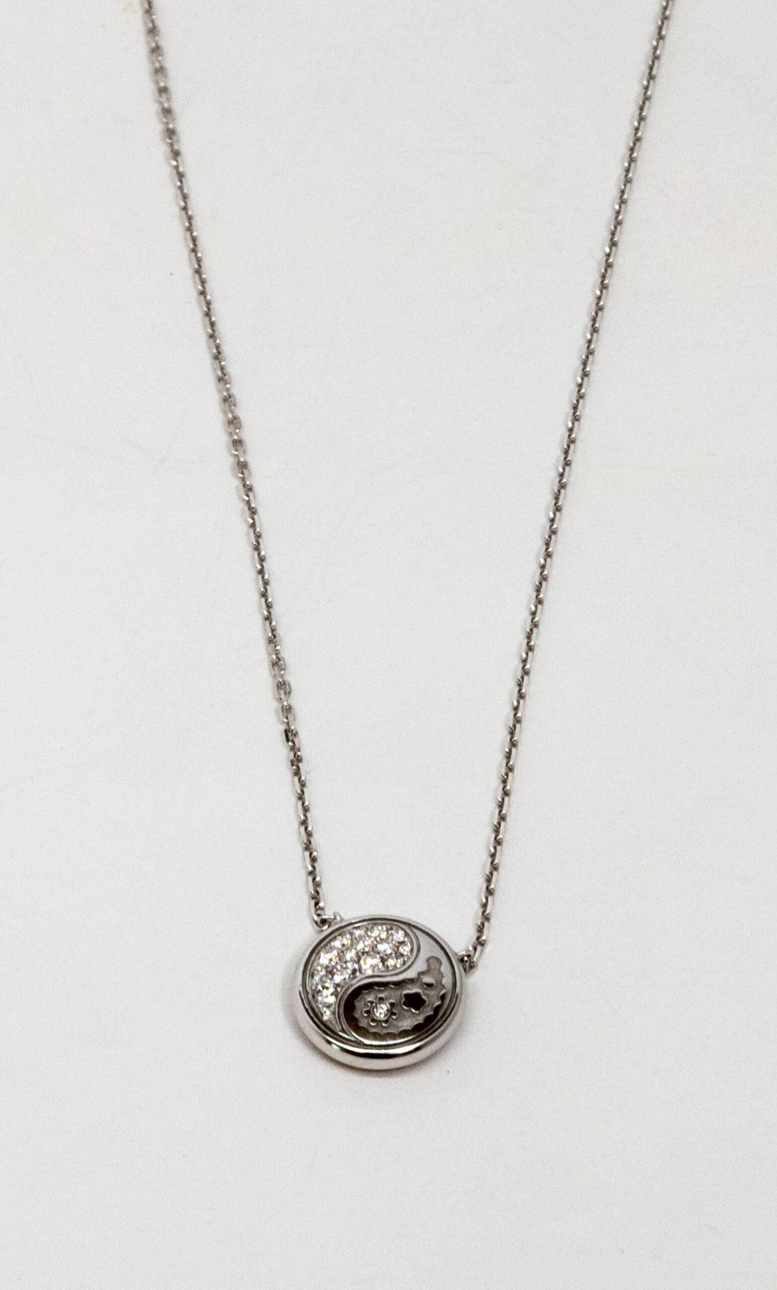 Carrera Y Carrera Aqua Reversible XS 18K White Gold & Diamonds Pendant