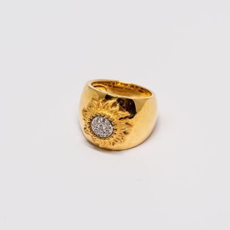Carrera Y Carrera Sol Y Somb 18K Yellow Gold and Diamonds Ring