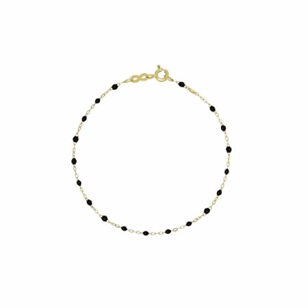 Gigi Clozeau Classic Yellow Gold Bracelet in Black