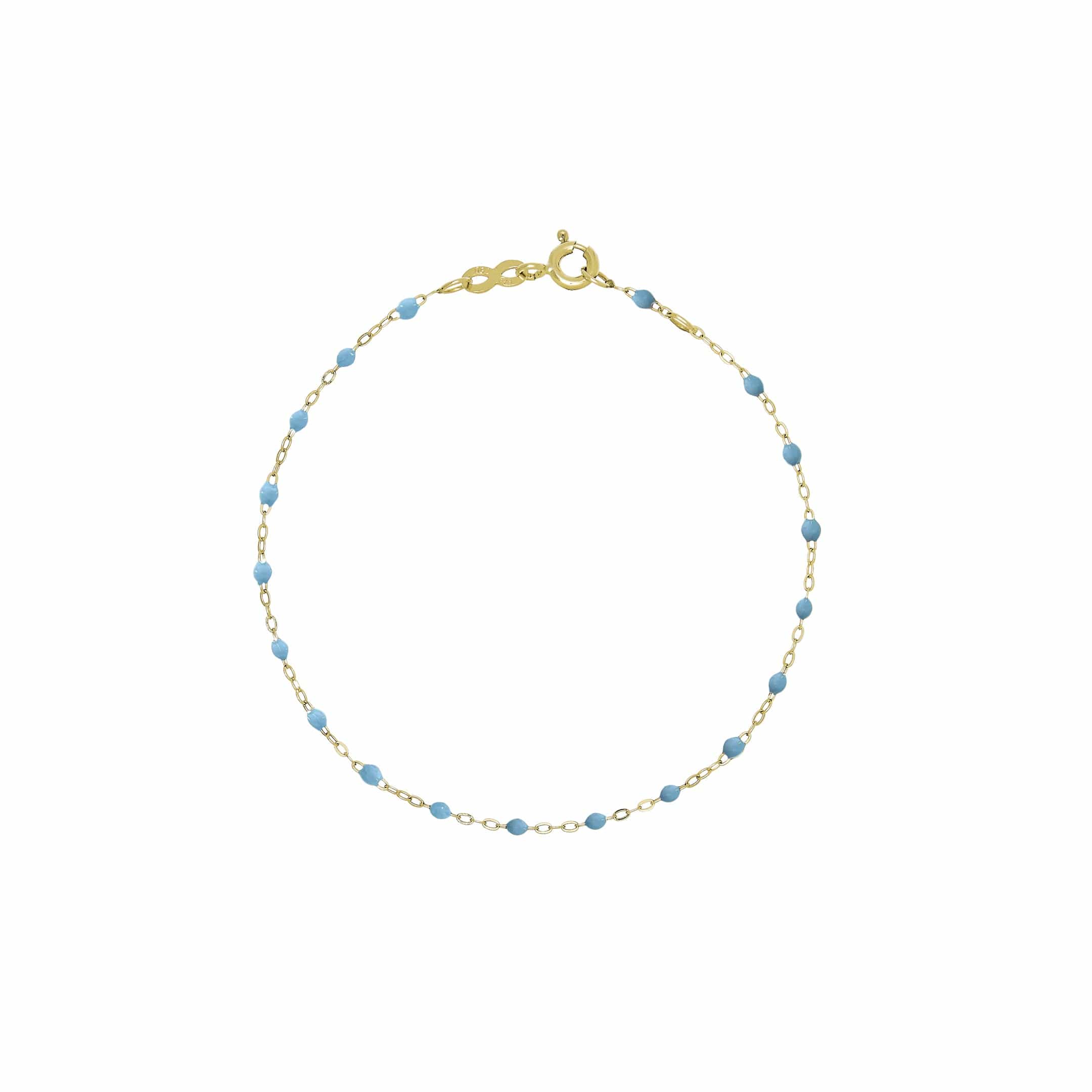 Gigi Clozeau Classic Yellow Gold Bracelet in Turquoise