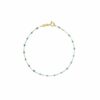Gigi Clozeau Classic Yellow Gold Bracelet in Turquoise Green