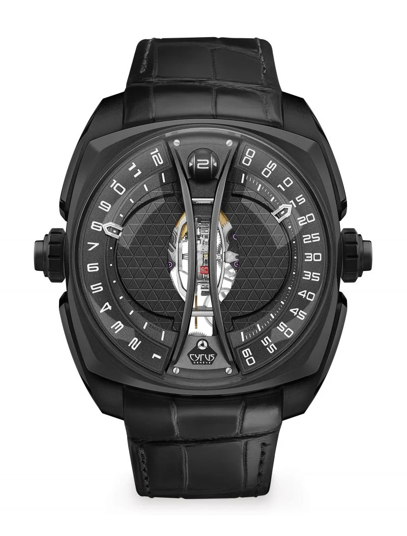 Cyrus Klepcys Vertical Tourbillon Titanium Men's Watch