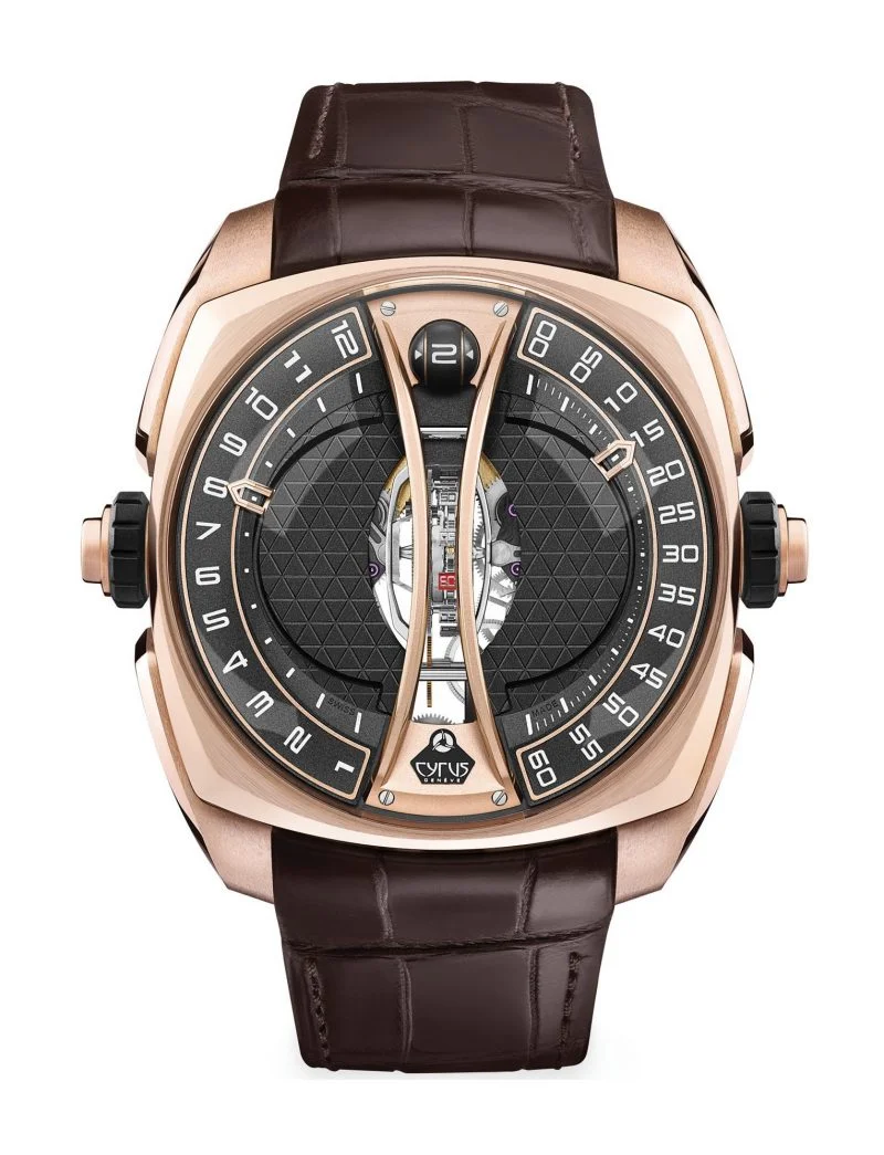 Cyrus Klepcys Vertical Tourbillon 18K Rose Gold Men's Watch