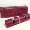 Scatola del Tempo Rotolo Travel Case Violet Ostrich