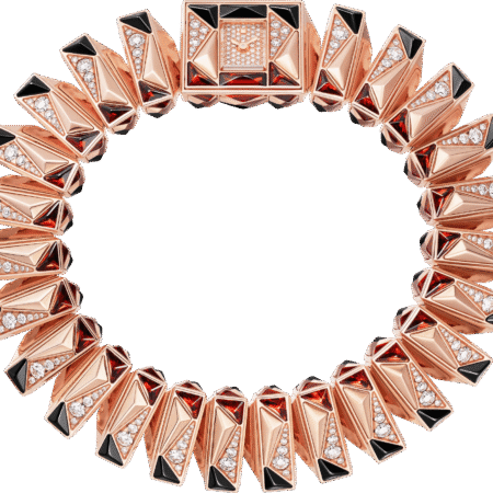 Cartier Libre Rose Gold & Diamonds & Garnets & Moonstones & Spinels Lady's Watch