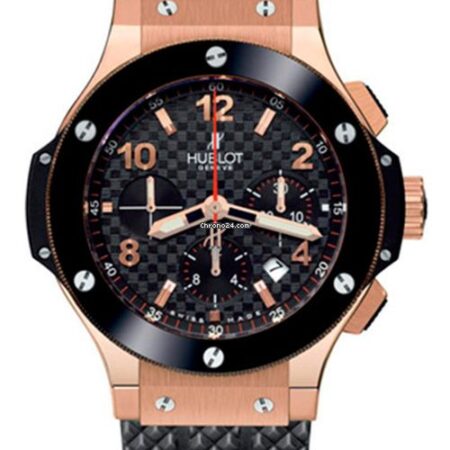 Hublot Big Bang 18K Rose Gold Chronograph Ceramic Rubber Men’s Watch
