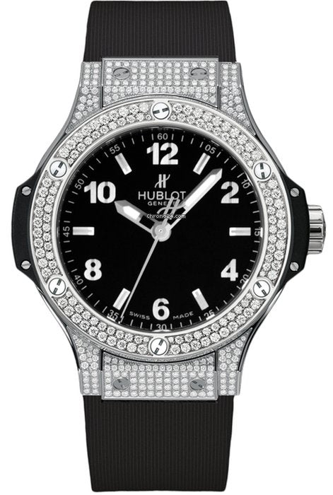 Hublot  Big Bang 38mm Stainless Steel Diamonds Ladies Watch