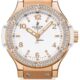 Hublot Big Bang 18K Rose Gold Rubber Diamonds Ladies Watch