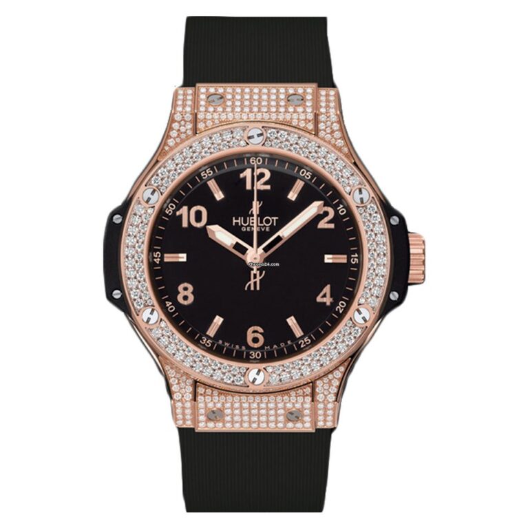 Hublot  Big Bang 38mm 18K Rose Gold Black Rubber Ladies Watch
