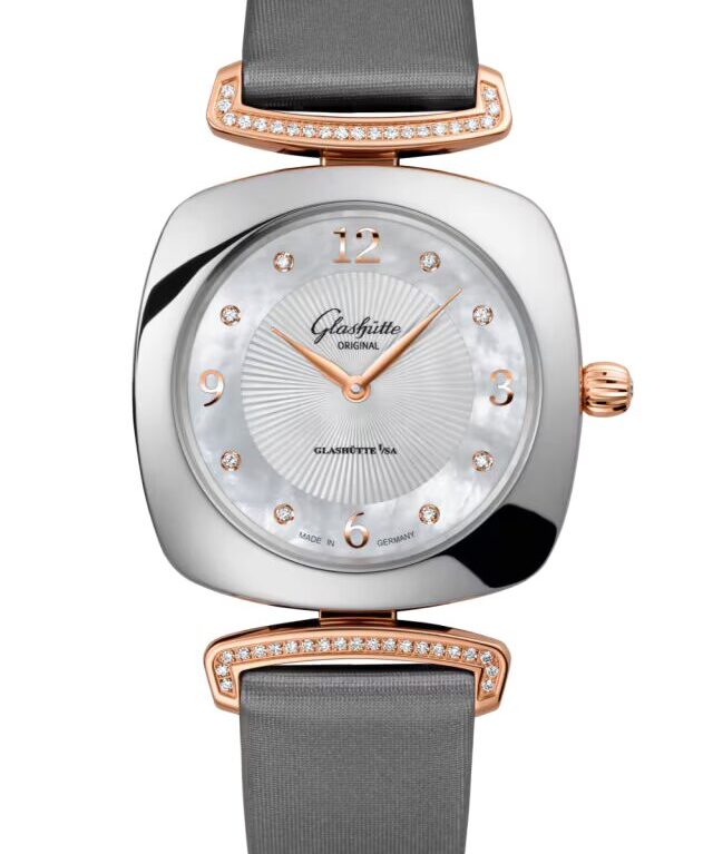 Glashutte Original Lady Collection Pavonia Stainless steel & Red Gold & Diamonds Lady's Watch
