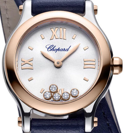 Chopard Happy Sport Stainless steel & 18K Rose Gold & Diamonds Lady's Watch