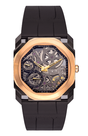 Bvlgari Octo Finissimo Stainless Steel & 18K Rose Gold Men`s Watch