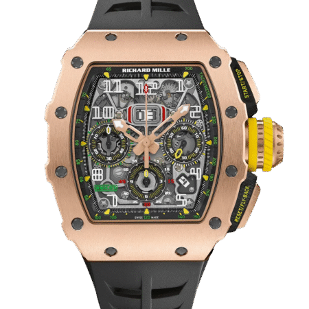 Richard Mille Chronograph 18K Rose Gold Men's Watch