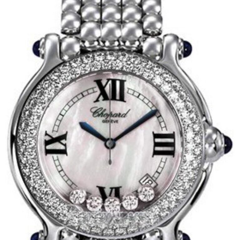 Chopard Happy Sport Stainless Steel & Diamonds & Sapphire Lady's Watch