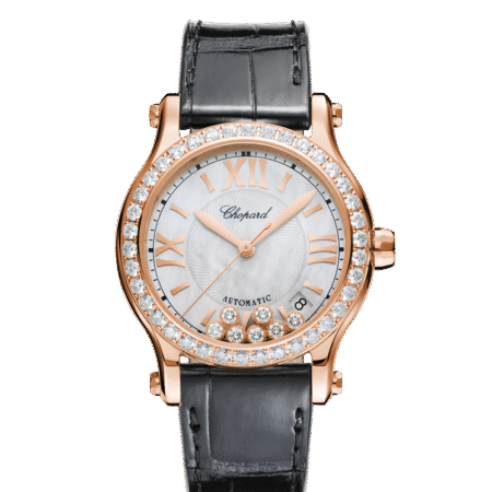 Chopard Happy Sport 18K Rose Gold & Diamonds Ladies Watch