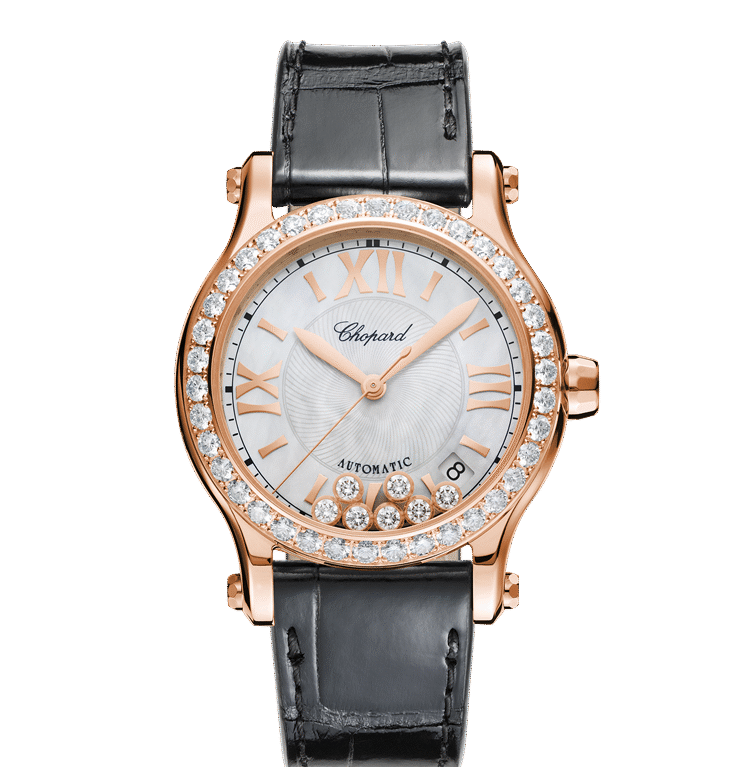 Chopard Happy Sport 18K Rose Gold & Diamonds Ladies Watch