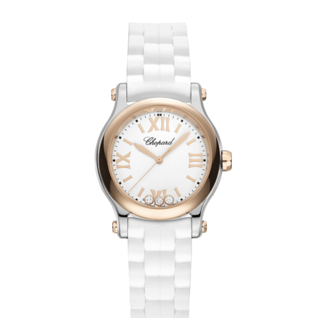 Chopard Happy Sport Stainless Steel and Ethical Rose Gold & Diamonds Ladies Watch