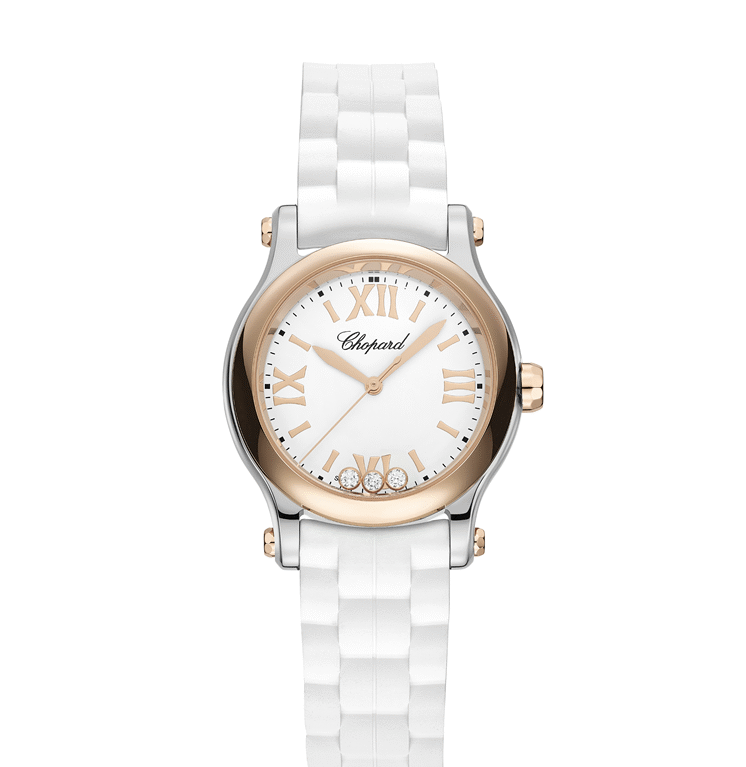 Chopard Happy Sport Stainless Steel and Ethical Rose Gold & Diamonds Ladies Watch