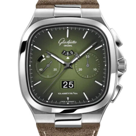 Glashutte Original Vintage Seventies Chronograph Panorama Date Stainless steel Men's Watch