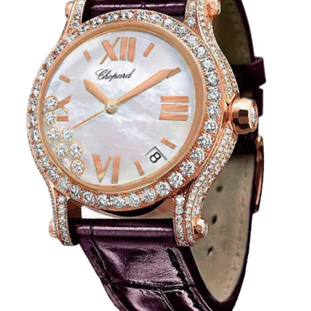 Chopard Happy Sport 18K Rose Gold & Diamonds Ladies Watch