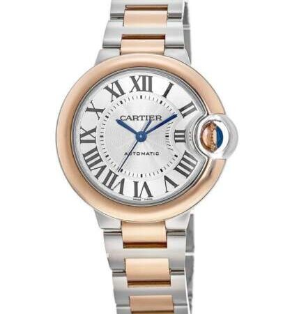 Cartier Ballon Bleu 42 mm Stainless steel & Rose Gold Men's Watch
