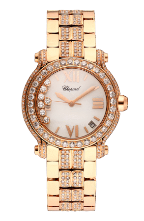 Chopard Happy Sport 18K Rose Gold & Diamonds Lady's Watch