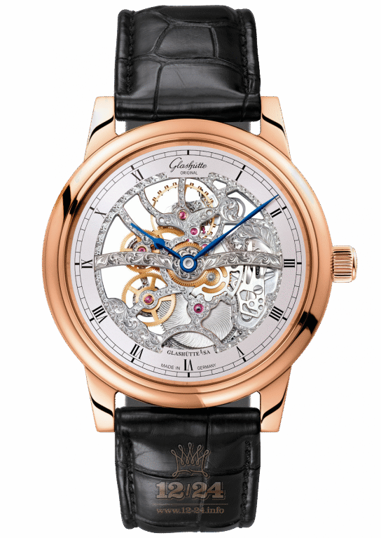 Glashutte Original Senator Skeletonized Edition Red Gold Men's Watch