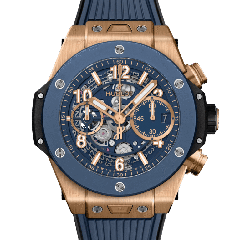 Hublot Big Bang Unico 18K King Gold Blue Ceramic Men's Watch