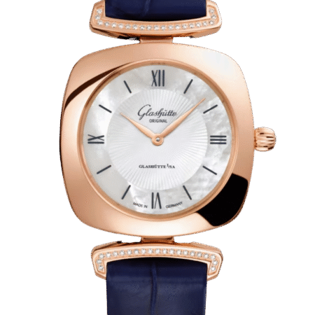 Glashutte Original Lady Collection Pavonia Date 18K Red Gold & Diamonds Lady's Watch