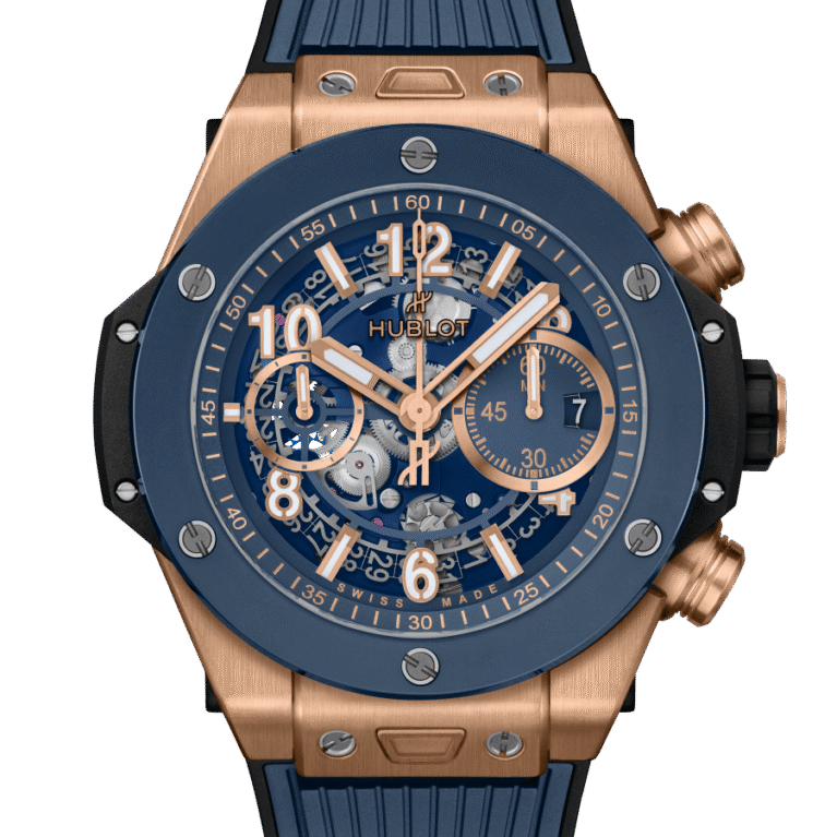 Hublot Big Bang Unico 18K King Gold Blue Ceramic Men's Watch