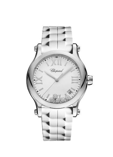 Chopard Happy Sport Stainless Steel& Diamonds Ladies Watch