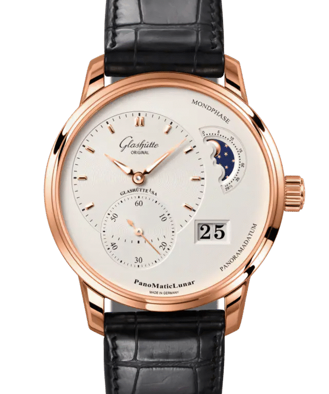 Glashutte Original Pano Matic Lunar Red Gold Men's Watch