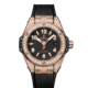 Hublot Big Bang 33mm One Click 18K King Gold Pave Watch
