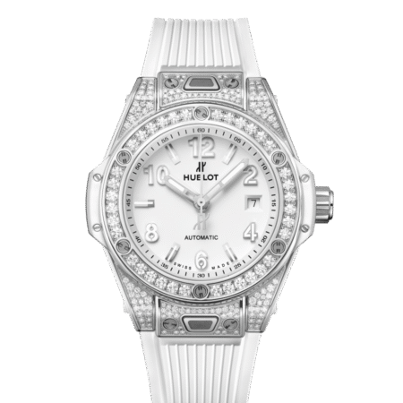 Hublot Big Bang 33mm One Click Steel White Pave Watch