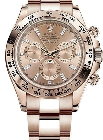 Rolex Cosmograph Daytona Chronograph 18K Rose Gold Men's Watch