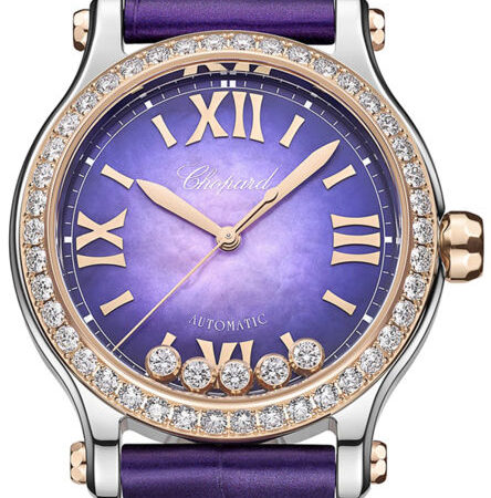 Chopard Happy Sport Stainless steel & 18k Rose Gold & Diamonds Lady's Watch