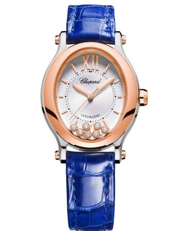 Chopard Happy Sport Oval Stainless Steel and Ethical Rose Gold & Diamonds Ladies Watch