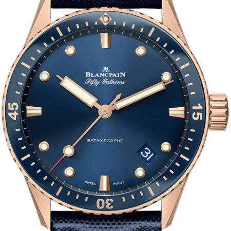 Blancpain Fifty Fathoms 18kt Rose Gold  Men's Watch