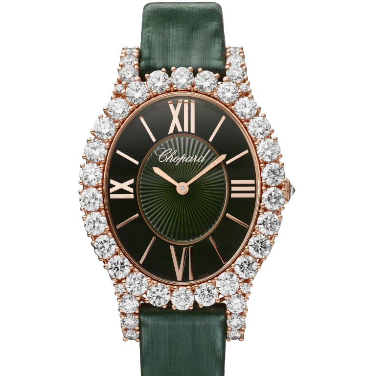 Chopard L’Heure Du Diamant Oval 18K Rose Gold & Diamonds Ladies Watch
