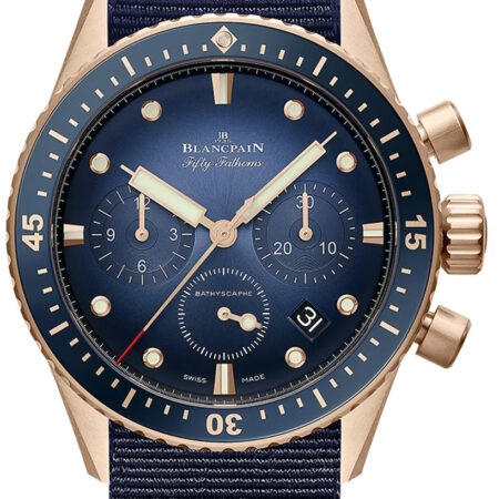 Blancpain Fifty Fathoms Bathyscaphe 18kt Rose Gold Men's Watch