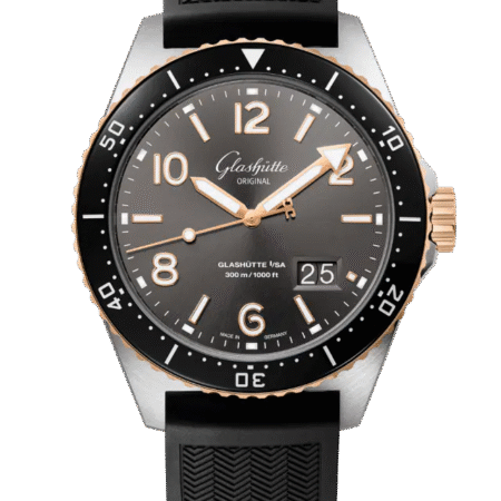 Glashutte Original Spezialist SeaQ Panorama Date Stainless steel & Red Gold Men's Watch