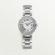 Cartier Ballon Bleu De Cartier Stainless steel & Diamonds Lady's Watch