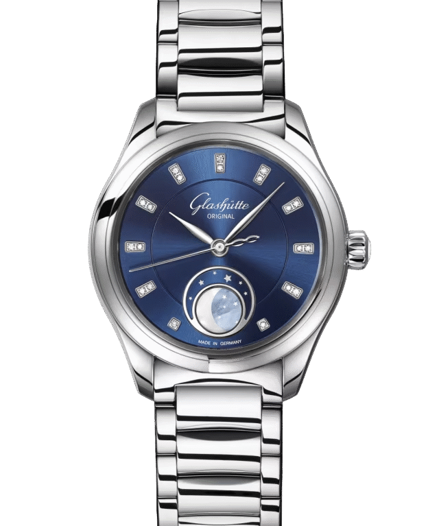 Glashutte Original Serenade Luna Moon Phase Stainless steel & Diamonds Lady's Watch
