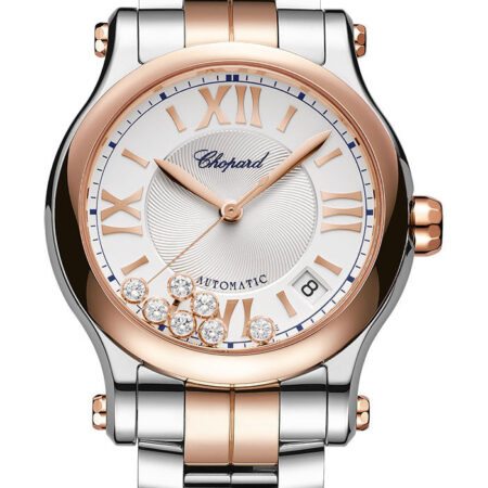 Chopard Happy Sport Stainless steel & 18k Rose Gold & Diamonds Lady's Watch