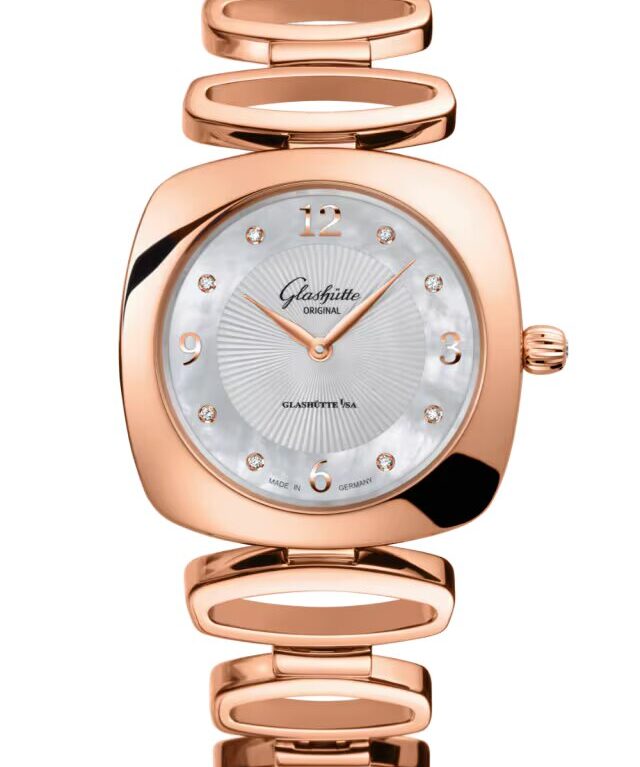Glashutte Original Lady Collection Pavonia 18K Red Gold & Diamonds Lady's Watch