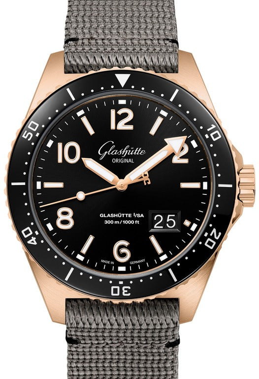 Glashutte Original Spezialist SeaQ Panorama Date Red Gold Men's Watch