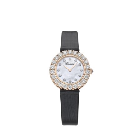 Chopard L’Heure Du Diamant Round Small 18K Rose Gold & Diamonds Ladies Watch